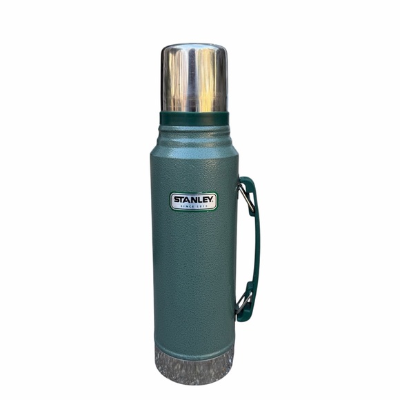 Vintage Stanley Classic Green Bottle with Silver Lid 1.0 L - Picture 2 of 7